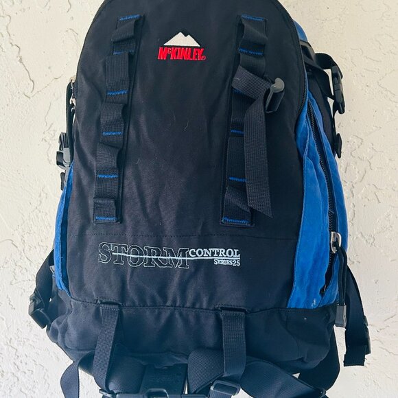 McKinleyCamp Trails Hiking Backpack(Blue, White and Red)